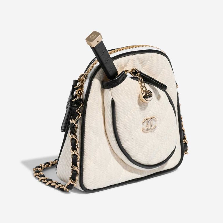 Chanel Tennis Bag Monte-Carlo Mini Canvas White  | Sell your designer bag