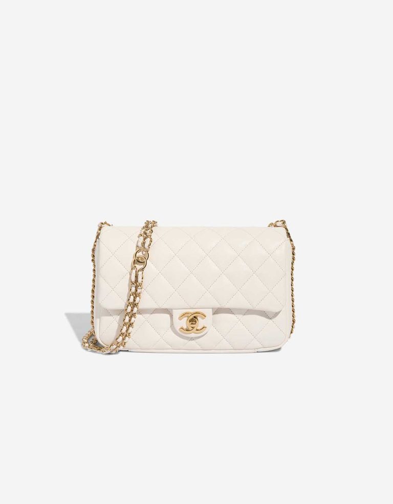 Chanel Timeless Medium Caviar-Leder White Front | Verkaufen Sie Ihre Designer-Tasche