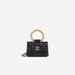 Chanel Clutch Lamb Black Front | Vendez votre sac de créateur