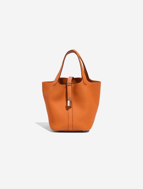 Hermès Picotin 18 Clémence Orange Front | Sell your designer bag