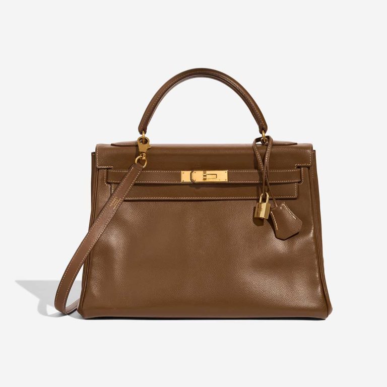 Hermès Kelly 32 Evercolor Brown Front | Sell your designer bag