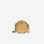 Chanel Round Clutch Calf Gold Front | Sell your designer bag