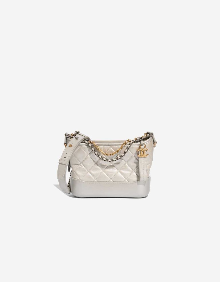 Chanel Gabrielle Small Lamb White Front | Sell your designer bag