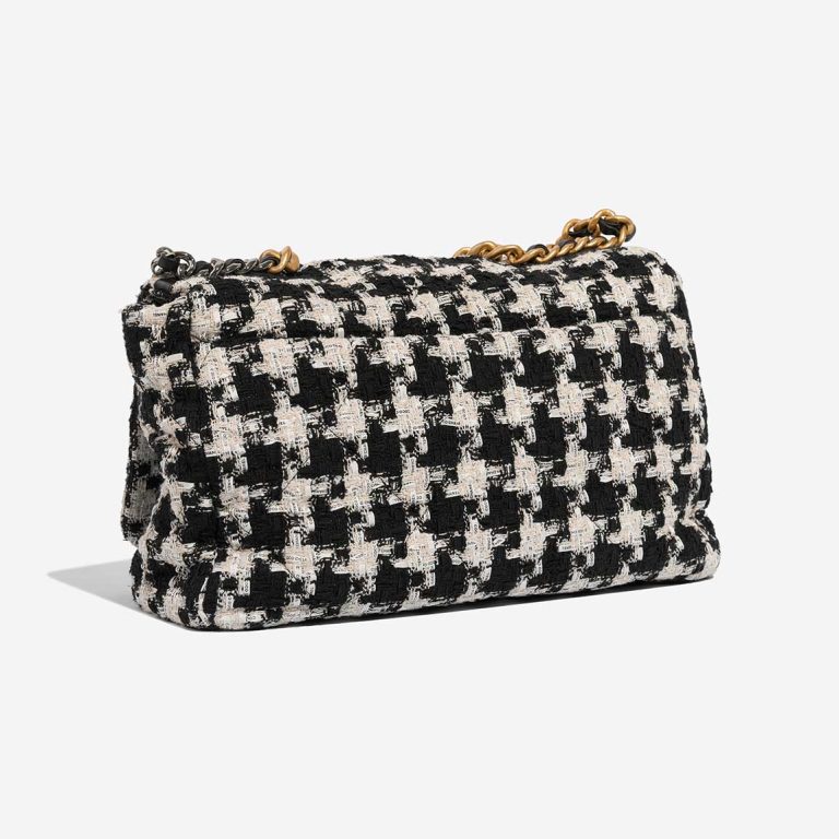 Chanel 19 Maxi Tweed Schwarz / Weiß | Verkaufen Sie Ihre Designer-Tasche