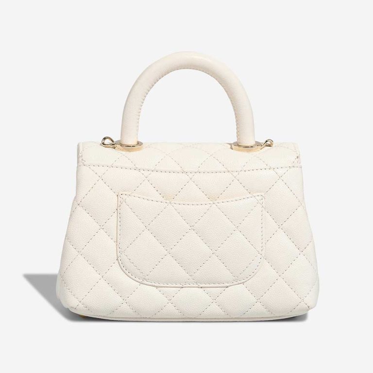 Chanel Timeless Handle Mini Caviar White | Sell your designer bag