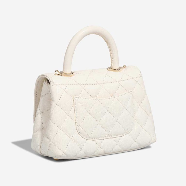 Chanel Timeless Handle Mini Caviar White | Sell your designer bag