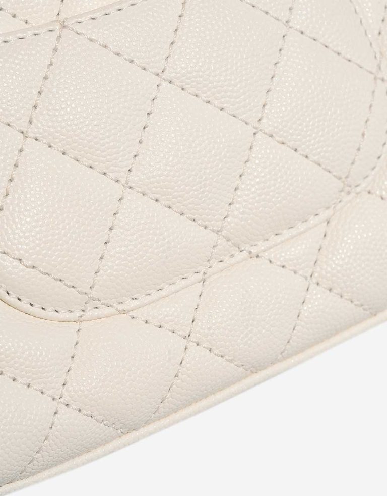 Chanel Timeless Handle Mini Caviar White Signs of wear | Sell your designer bag