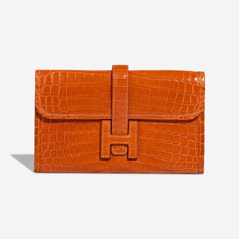 Hermès Jige Mini Niloticus Crocodile Pain d'Épice Front | Sell your designer bag