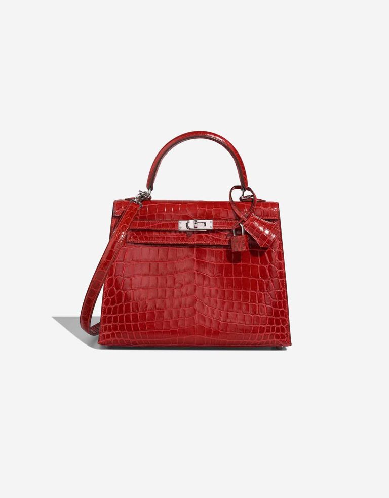 Hermès Kelly 25 Niloticus Crocodile Braise Front | Vendre votre sac de créateur