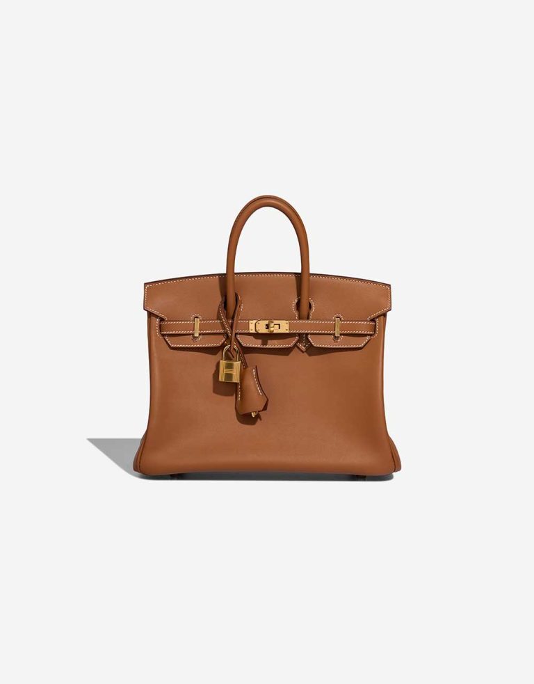 Hermès Birkin 25 Swift Gold Front | Verkaufen Sie Ihre Designer-Tasche