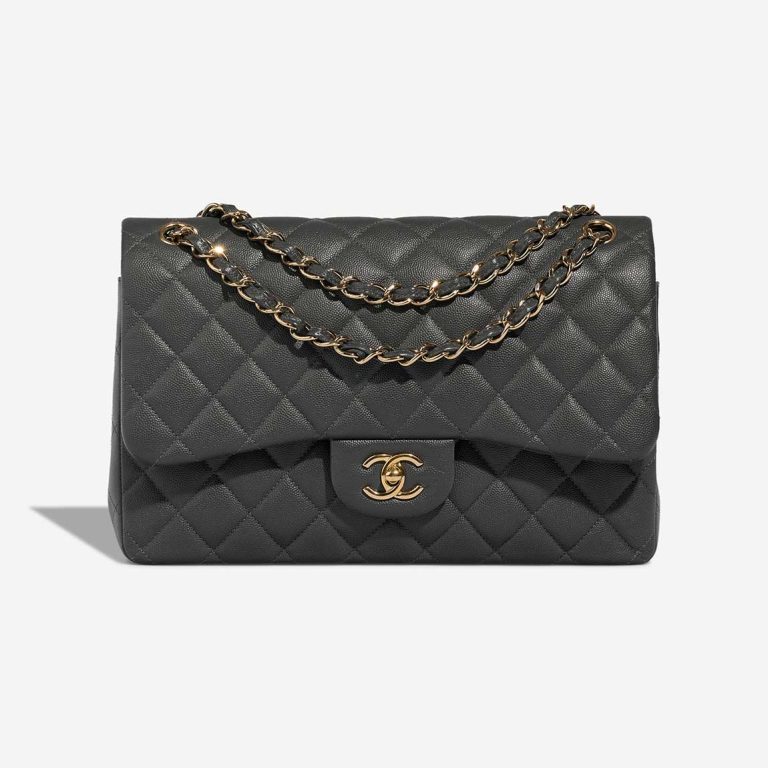 Chanel Timeless Jumbo Grey Front | Sell your designer bag