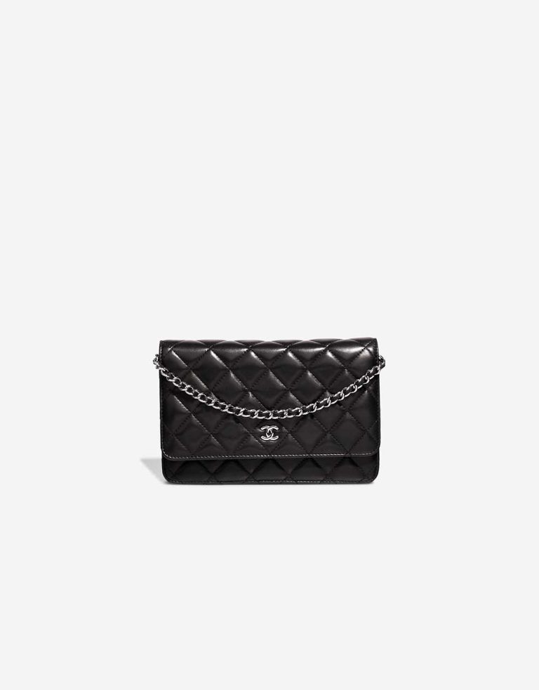 Chanel Wallet On Chain Lamb Black Front | Vendez votre sac de créateur