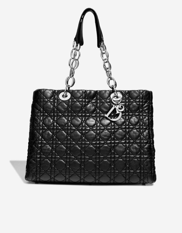 Dior Shopper Lamb Black Front | Sell your designer bag