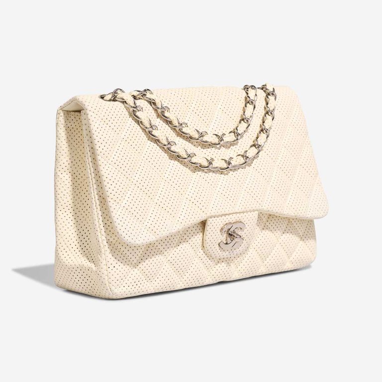 Chanel Timeless Jumbo Perforated Lamb White | Sell your designer bag