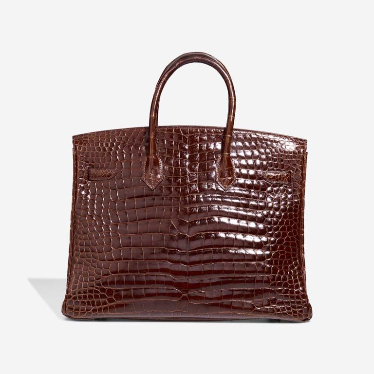 Hermès Birkin 35 Porosus Krokodil Marron | Verkaufen Sie Ihre Designer-Tasche