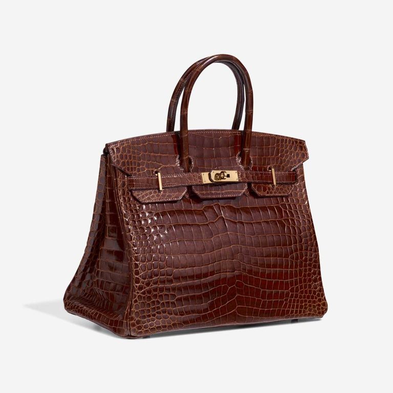 Hermès Birkin 35 Porosus Krokodil Marron | Verkaufen Sie Ihre Designer-Tasche