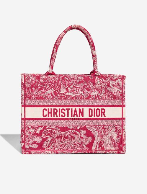 Dior Book Tote Medium Canvas Red / White Front | Sell your designer bag