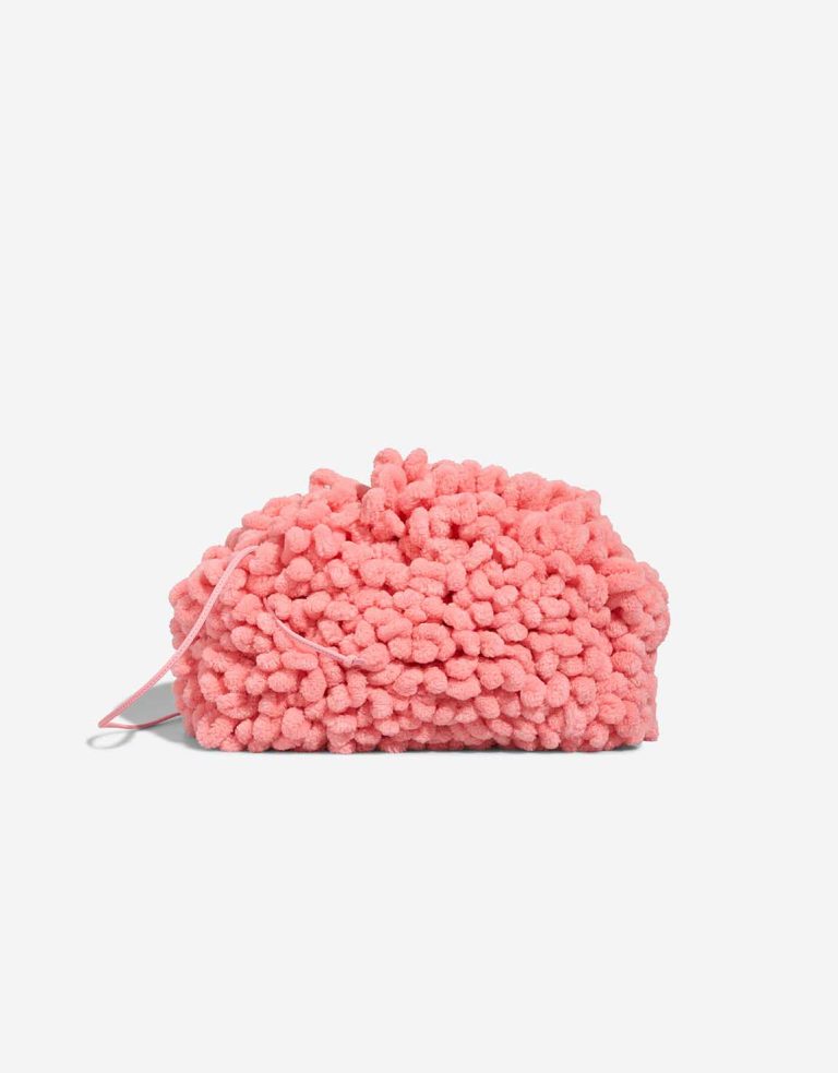 Bottega Veneta Pouch Chenille / Lammleder Pink Front | Verkaufen Sie Ihre Designer-Tasche