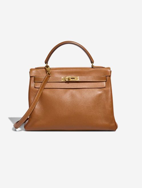 Hermès Kelly 32 Courchevel Camel Front | Verkaufen Sie Ihre Designer-Tasche