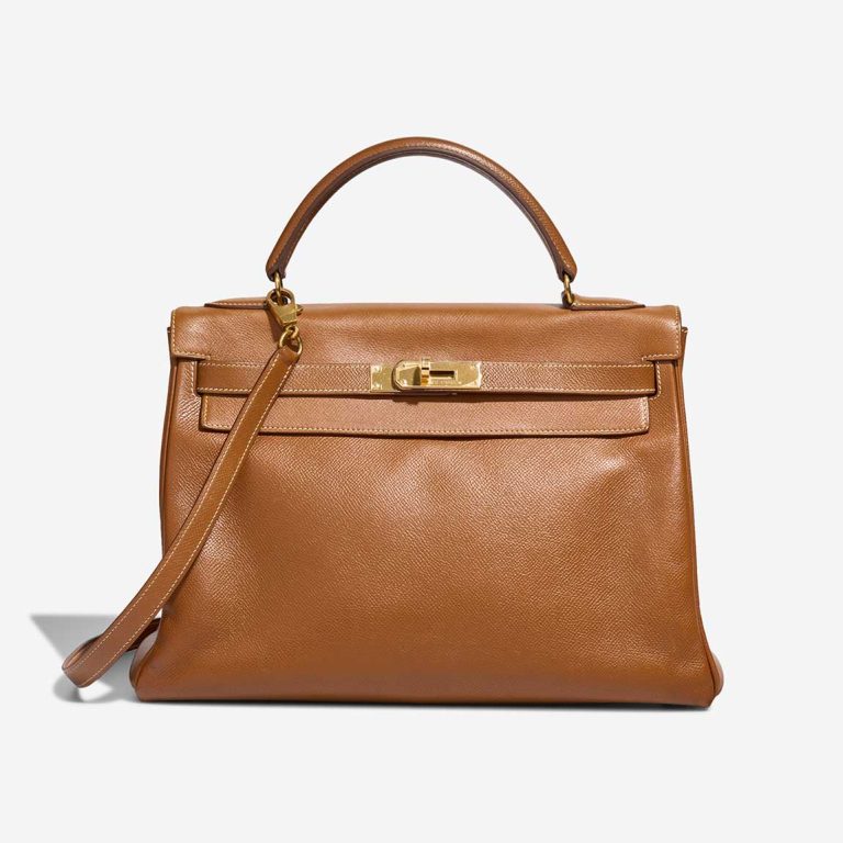 Hermès Kelly 32 Courchevel Camel Front | Sell your designer bag