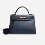 Hermès Kelly 32 Epsom Vert Foncé Front | Verkaufen Sie Ihre Designertasche