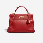 Hermès Kelly 32 Ardennes Rouge Vif Front | Sell your designer bag