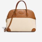 Hermès Bolide 35 Toile / Barenia Gold Front | Sell your designer bag