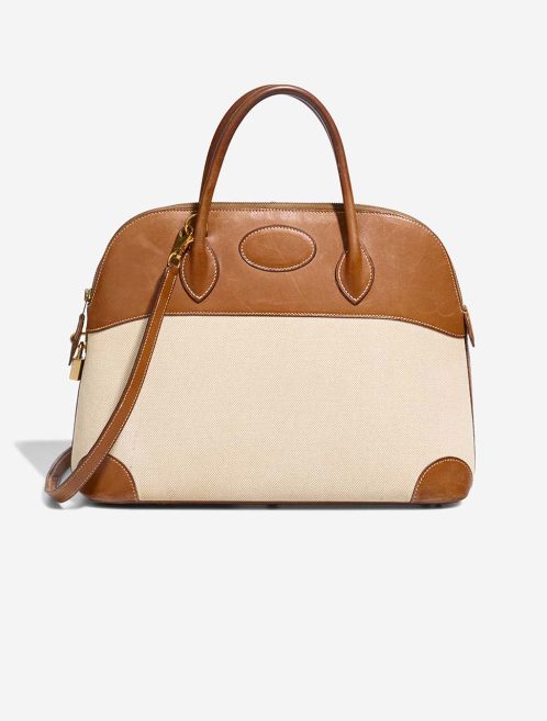 Hermès Bolide 35 Toile / Barenia Gold Front | Verkaufen Sie Ihre Designertasche