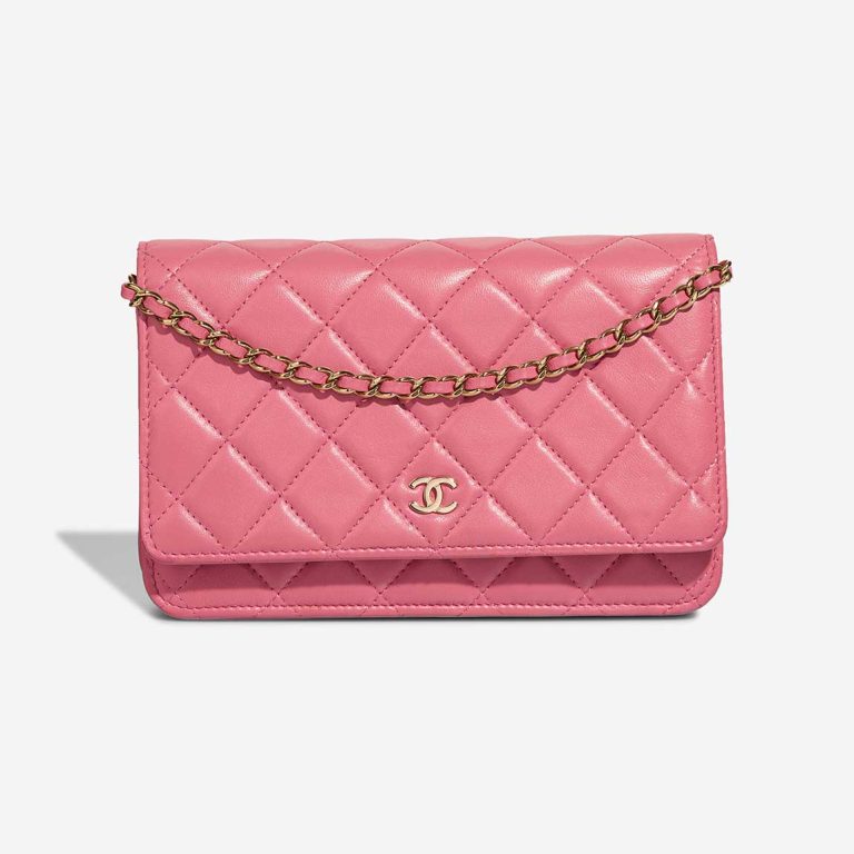 Chanel Timeless Wallet On Chain Lamb Pink Front | Sell your designer bag