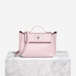 Hermès 24/24 Mini Evercolor / Swift Mauve Pâle / Sésame Front | Sell your designer bag