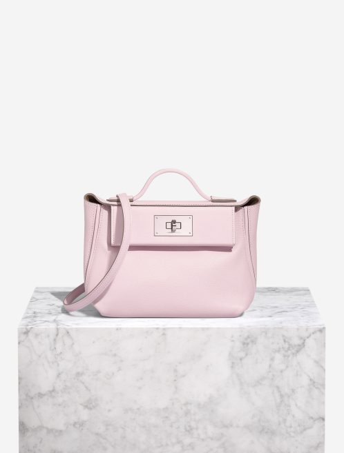 Hermès 24/24 Mini Evercolor / Swift Mauve Pâle / Sésame Front | Vendre votre sac de créateur