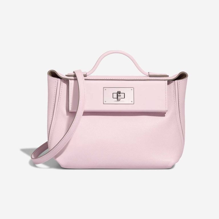 Hermès 24/24 Mini Evercolor / Swift Mauve Pâle / Sésame Front | Sell your designer bag