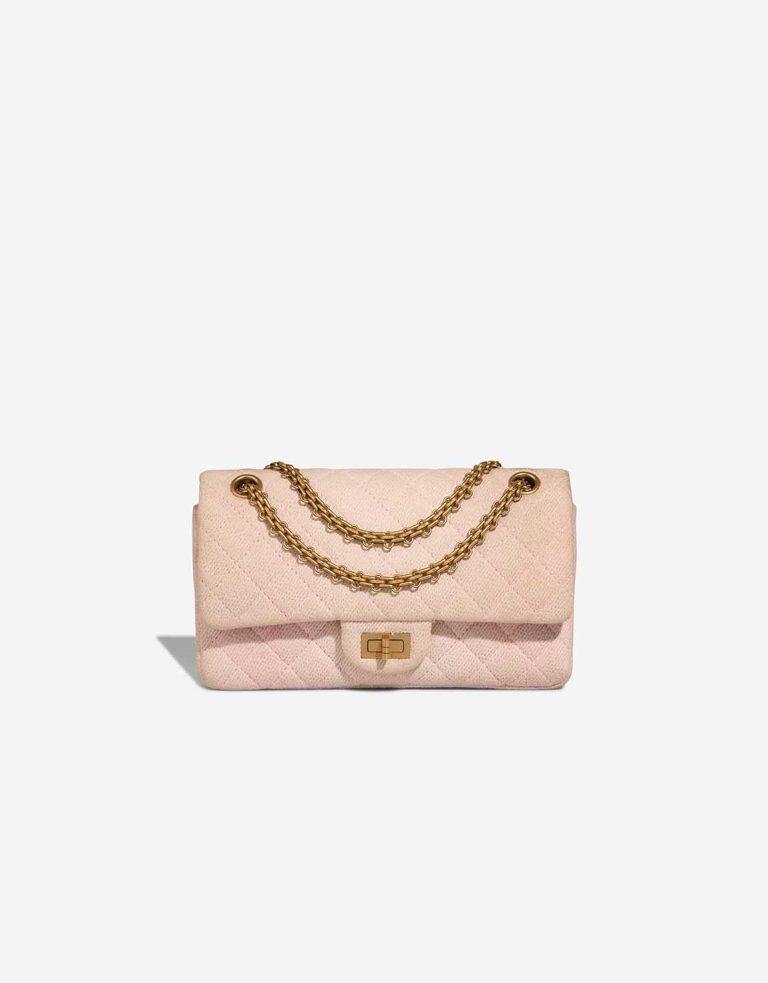 Chanel 2.55 Reissue 225 Tweed Nude Front | Verkaufen Sie Ihre Designer-Tasche