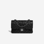 Chanel Timeless Klein Caviar-Leder Schwarz Front | Verkaufen Sie Ihre Designer-Tasche