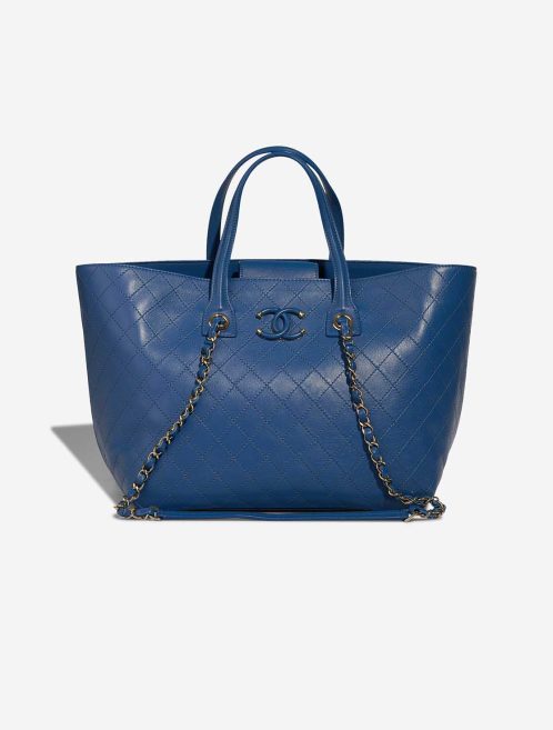 Chanel Shopping Tote Blue Front | Sell your designer bag