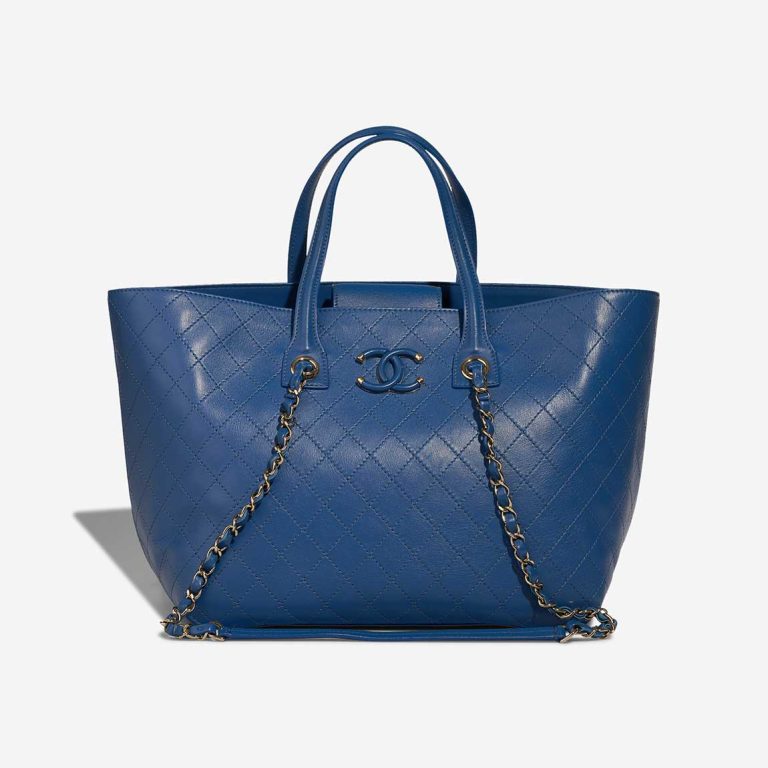 Chanel Shopping Tote Blue Front | Verkaufen Sie Ihre Designertasche