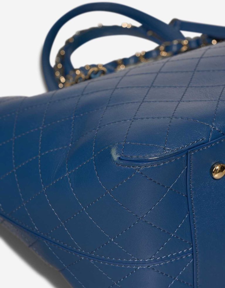 Chanel Shopping Tote Blau Abnutzungserscheinungen | Verkaufen Sie Ihre Designertasche