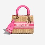 Dior Lady Medium Wicker Pink Front | Sell your designer bag