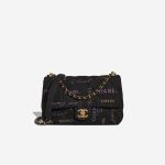 Chanel Timeless 22P Medium Denim Anthrazit / Multicolour Front | Verkaufen Sie Ihre Designer-Tasche