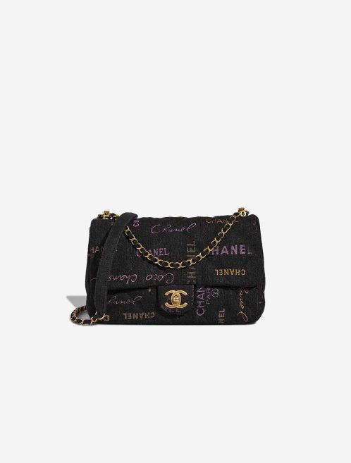 Chanel Timeless 22P Medium Denim Anthracite / Multicouleur Front | Vendez votre sac de créateur