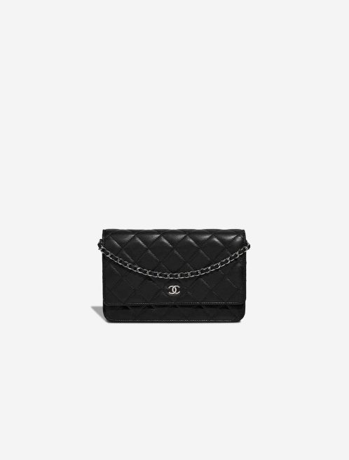 Chanel Wallet On Chain Lamb Black Front | Sell your designer bag