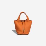 Hermès Picotin 18 Taurillon Clémence Orange Front | Sell your designer bag