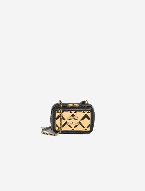 Chanel Vanity Extra Mini Lamb / Metal Black / Gold Front | Vendez votre sac de créateur