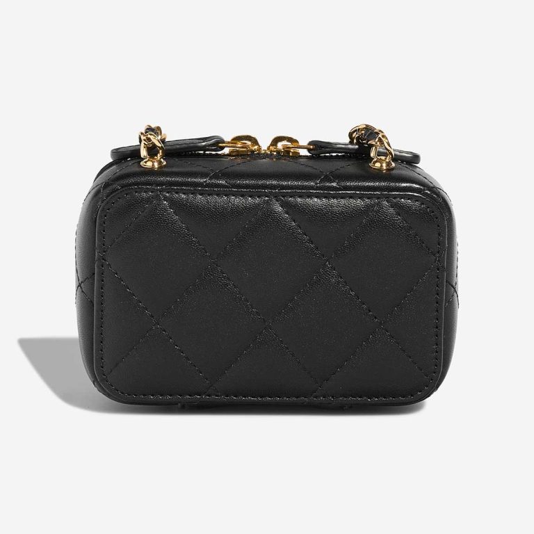 Chanel Vanity Extra Mini Lammleder / Metall Schwarz / Gold | Verkaufen Sie Ihre Designer-Tasche