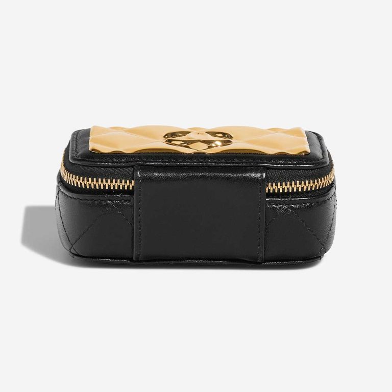 Chanel Vanity Extra Mini Lammleder / Metall Schwarz / Gold | Verkaufen Sie Ihre Designer-Tasche