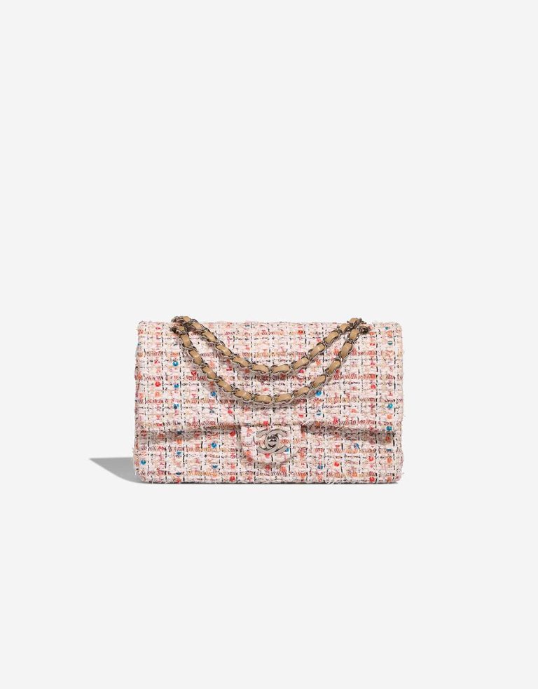 Chanel Timeless Medium Tweed Multicolour Front | Vendez votre sac de créateur