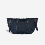 Chanel Deauville Medium Canvas Dark Blue Front | Vendez votre sac de créateur