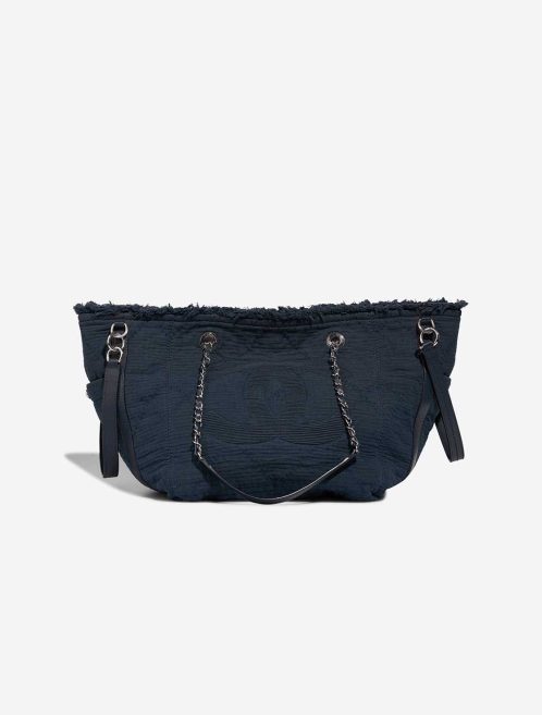 Chanel Deauville Medium Canvas Dark Blue Front | Vendez votre sac de créateur