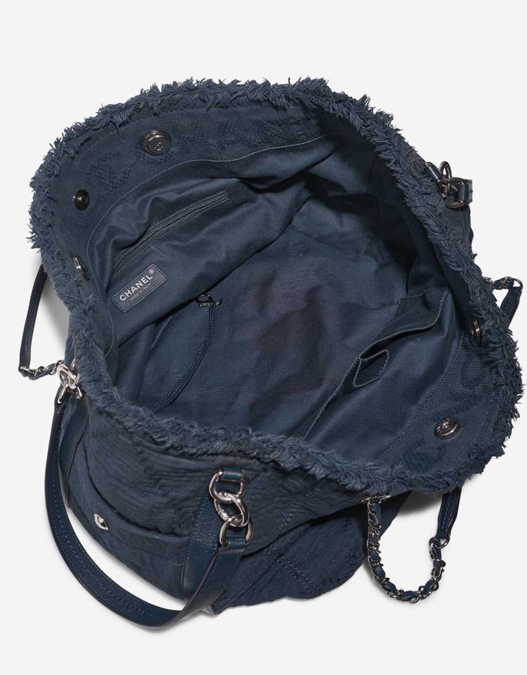 Chanel Deauville Medium Canvas Dark Blue Inside | Sell your designer bag