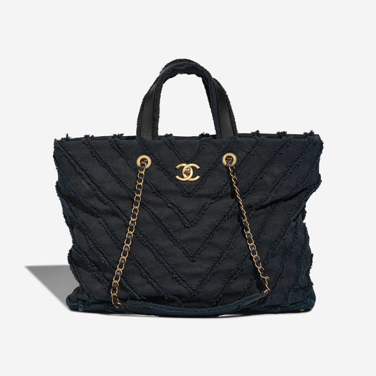 Chanel Deauville Medium Denim Navy Front | Sell your designer bag